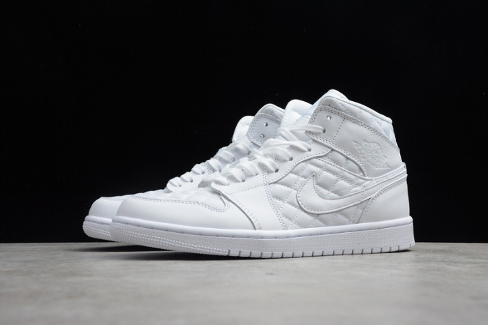 air jordan 1 mid quilted white (w) db6078-100