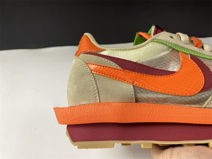 nike ldwaffle clot sacai net orange blaze dh1347-100