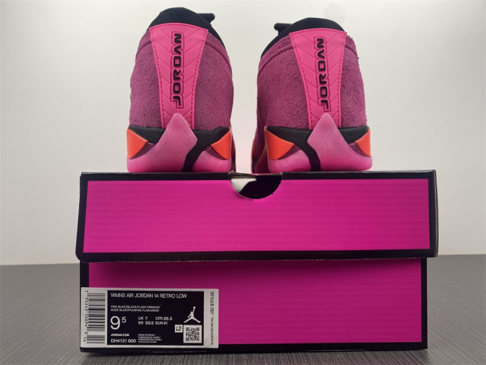 air jordan 14 low wmns “shocking pin” dh4121-600