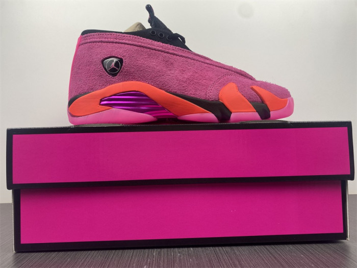 air jordan 14 low wmns “shocking pin” dh4121-600