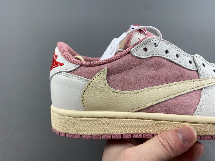 travis scott x air jordan 1 low og pink dm7866-600