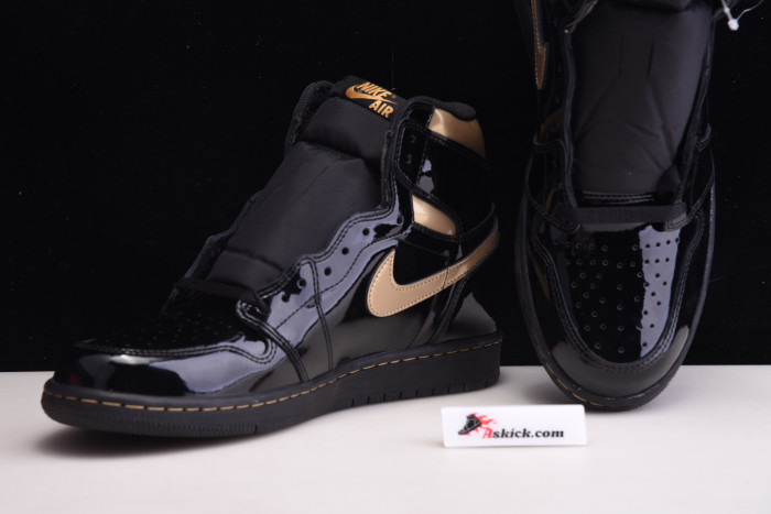 air jordan 1 retro high black metallic gold (2020) 555088-032