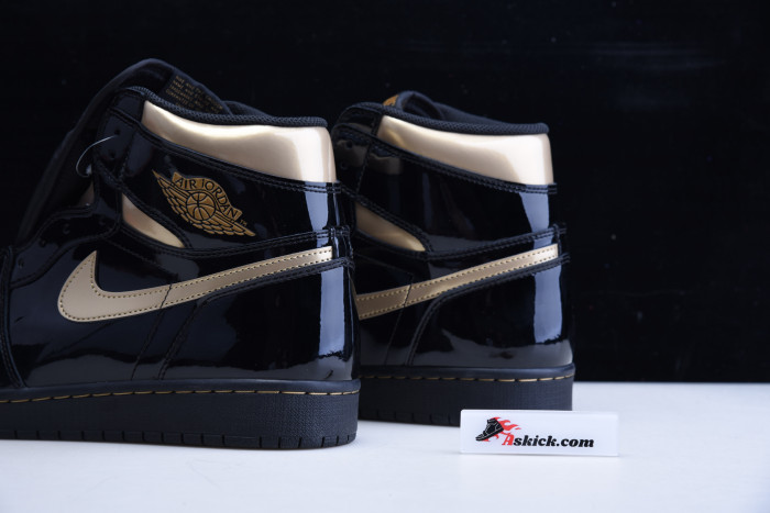 air jordan 1 retro high black metallic gold (2020) 555088-032