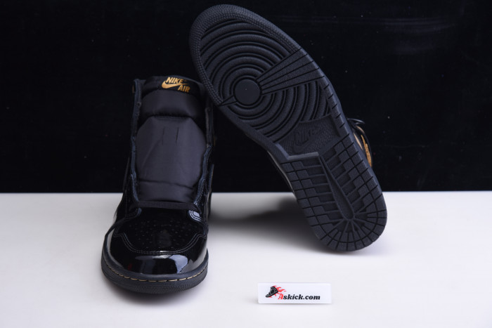 air jordan 1 retro high black metallic gold (2020) 555088-032