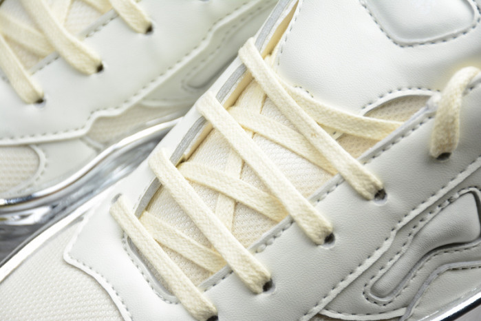 a*d*das ozweego raf simons cream white silver metallic ee7945