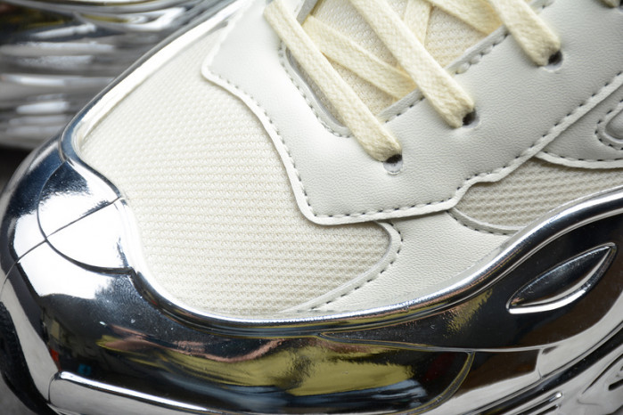 a*d*das ozweego raf simons cream white silver metallic ee7945