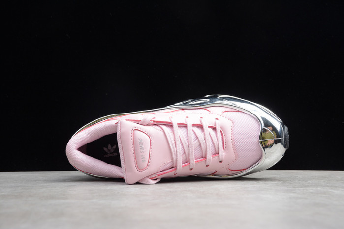 a*d*das ozweego raf simons clear pink silver metallic ee7947