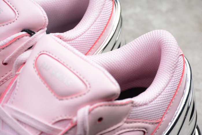 a*d*das ozweego raf simons clear pink silver metallic ee7947