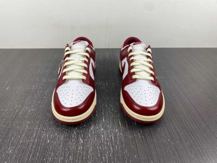 nike dunk low prm vintage team red fj4555-100