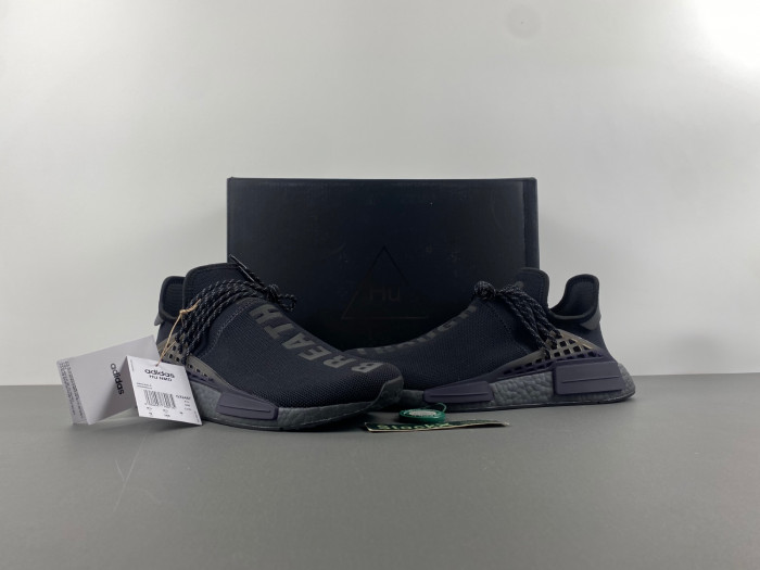 a*d*das nmd hu pharrell human race triple black pack gx2487