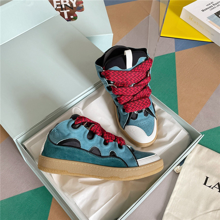 lanv1n leather curb sneakers