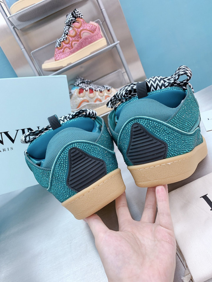 lanv1n leather curb sneakers