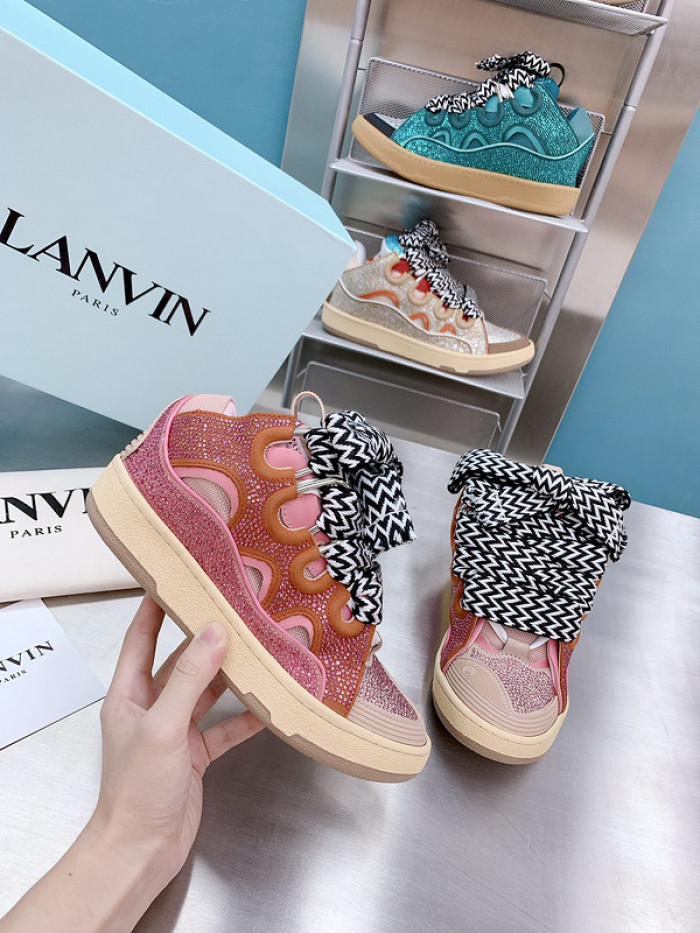 lanv1n leather curb sneakers