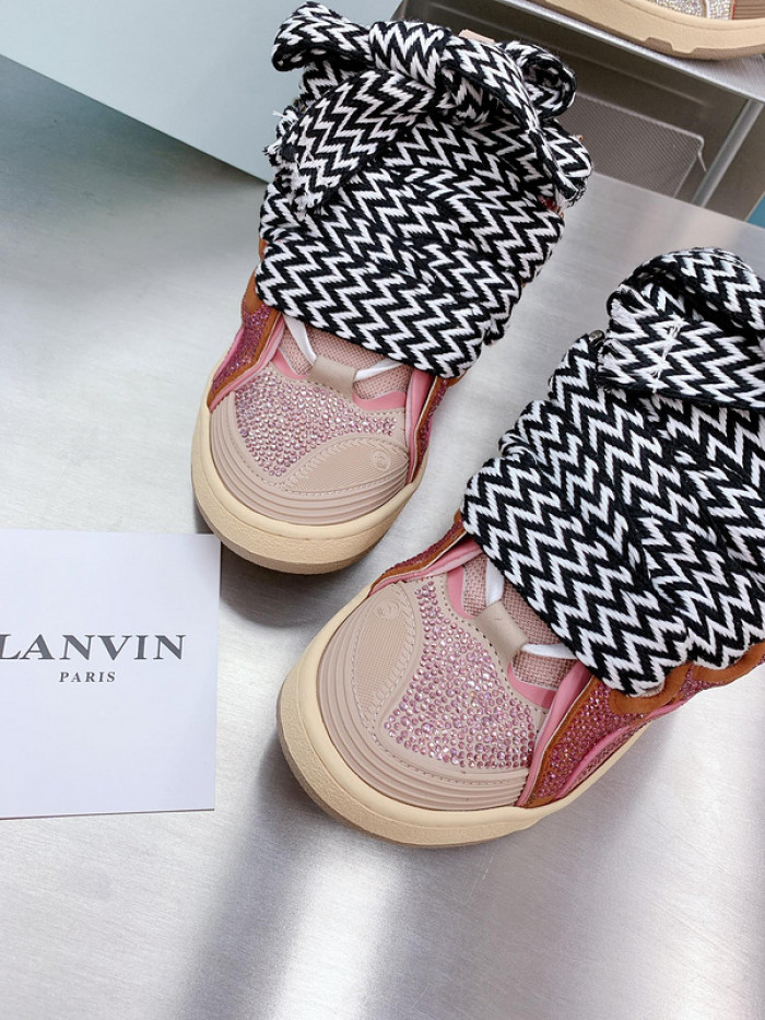 lanv1n leather curb sneakers