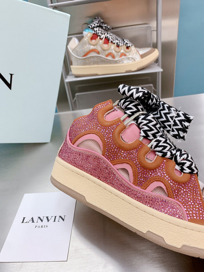 lanv1n leather curb sneakers