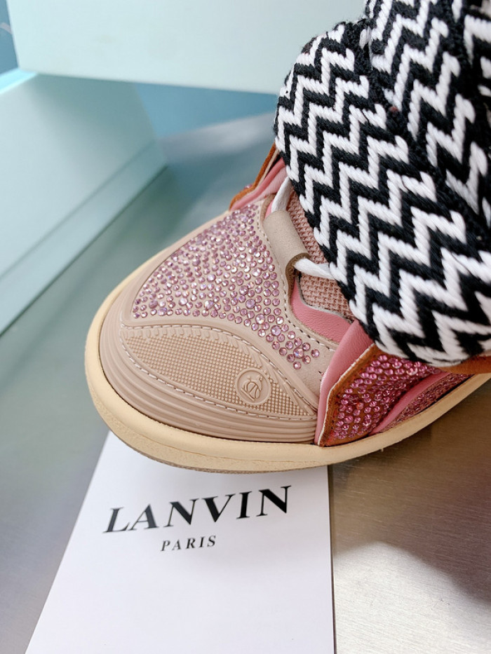 lanv1n leather curb sneakers