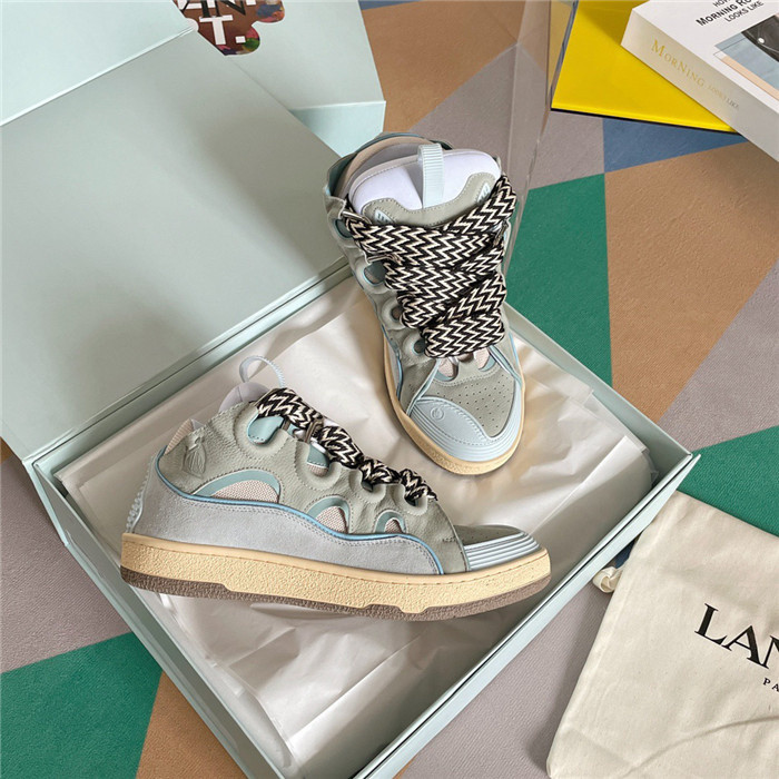 lanv1n leather curb sneakers
