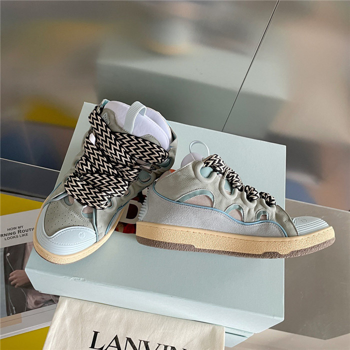 lanv1n leather curb sneakers