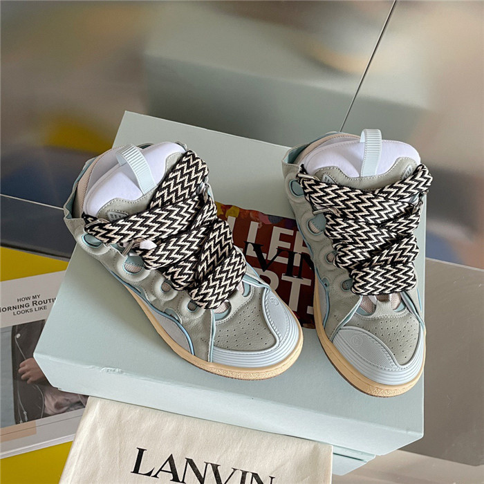 lanv1n leather curb sneakers