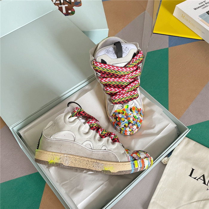 lanv1n leather curb sneakers