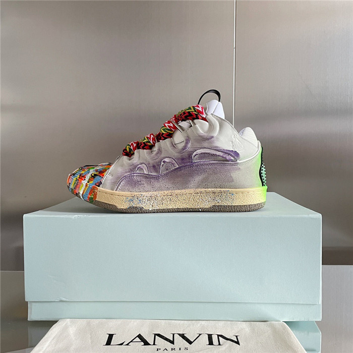lanv1n leather curb sneakers