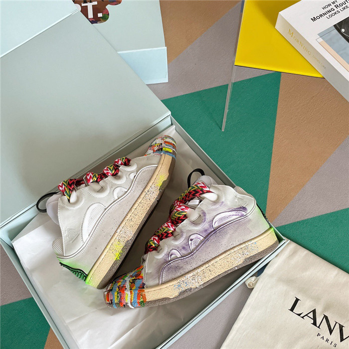 lanv1n leather curb sneakers
