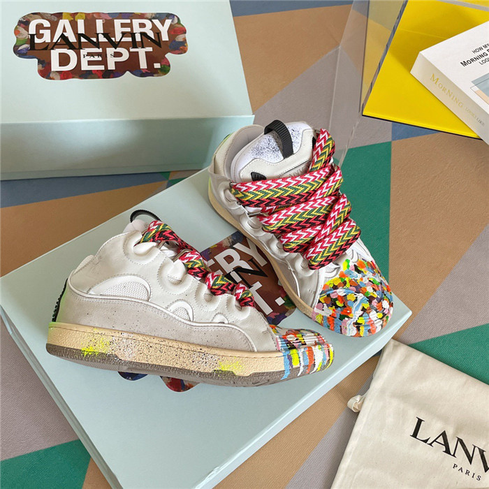 lanv1n leather curb sneakers