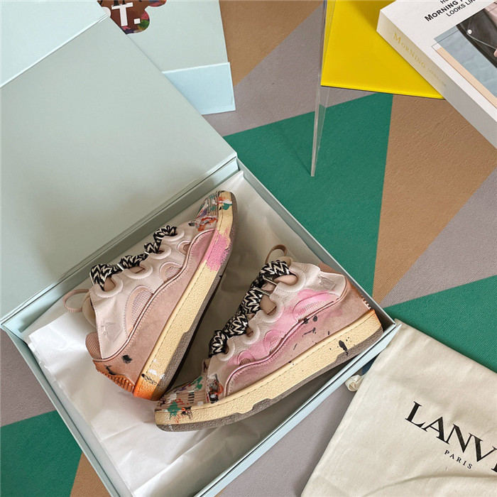 lanv1n leather curb sneakers