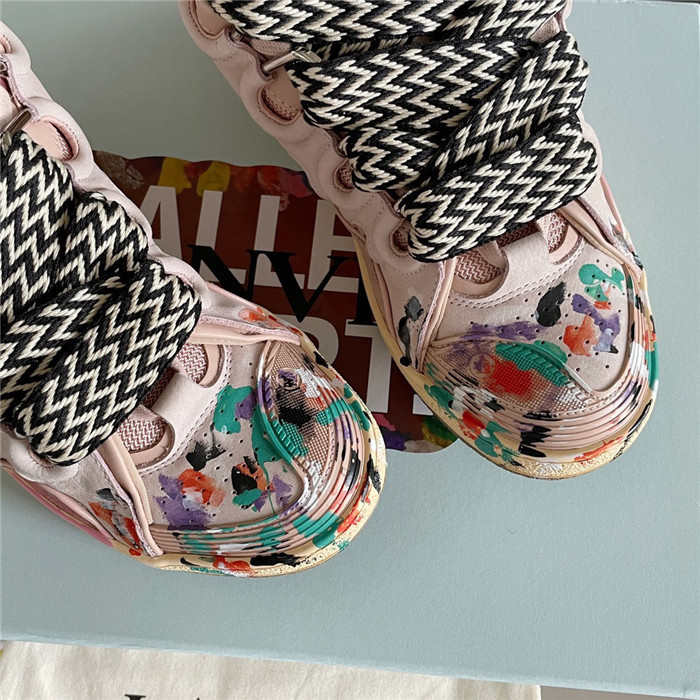 lanv1n leather curb sneakers