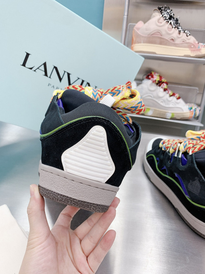 lanv1n leather curb sneakers