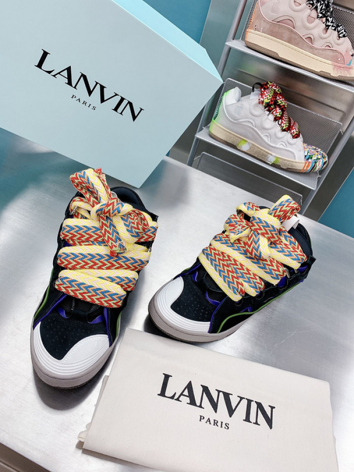 lanv1n leather curb sneakers