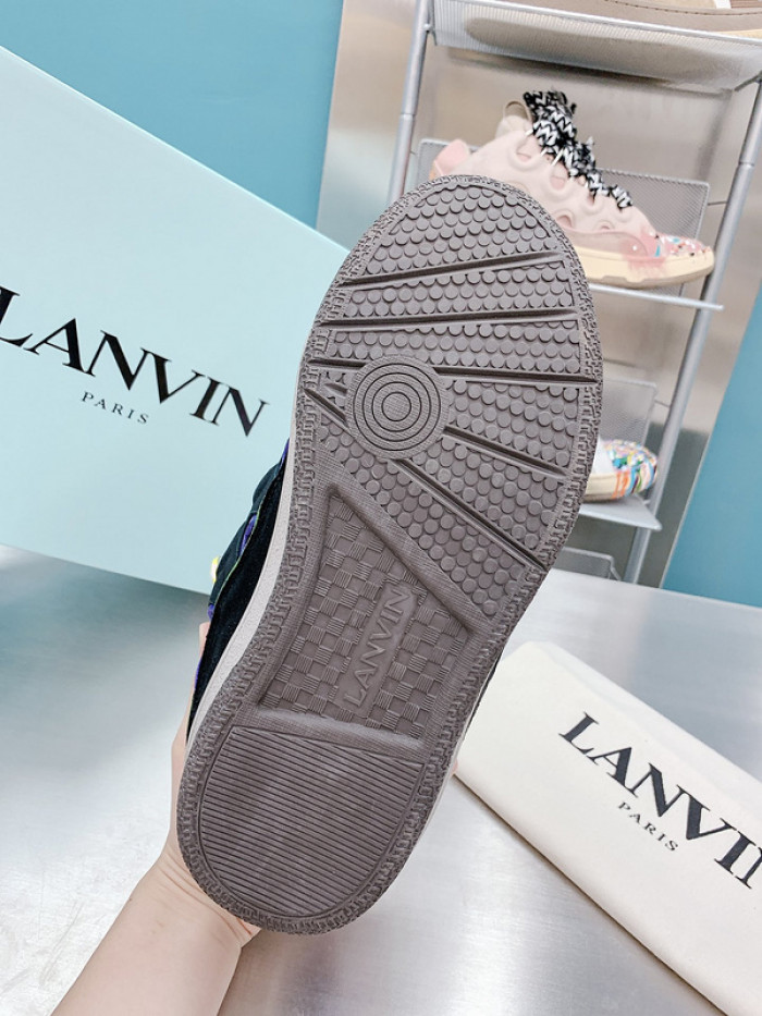 lanv1n leather curb sneakers