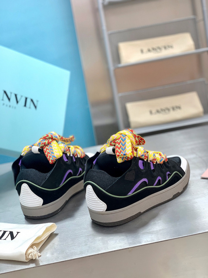 lanv1n leather curb sneakers
