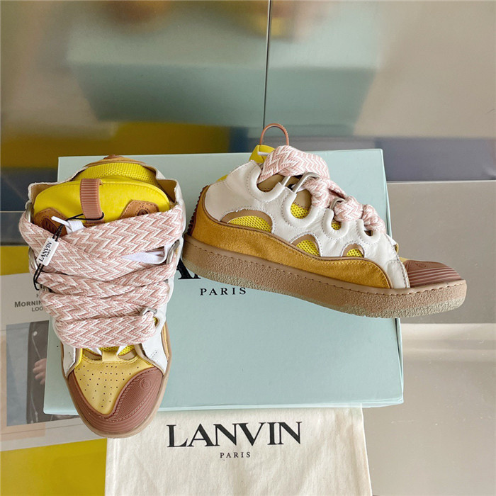 lanv1n leather curb sneakers