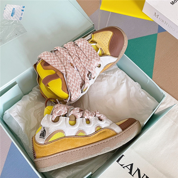 lanv1n leather curb sneakers
