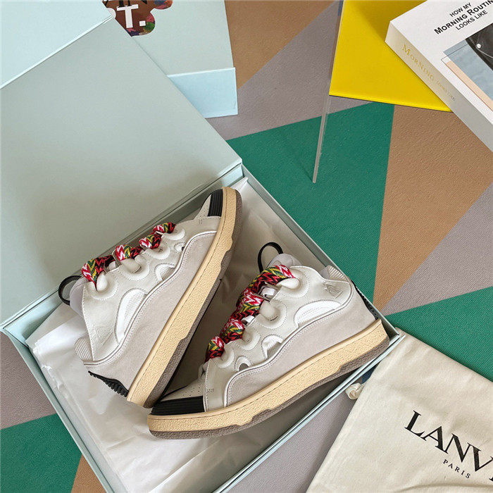 lanv1n leather curb sneakers