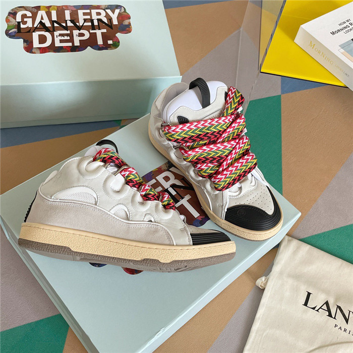 lanv1n leather curb sneakers