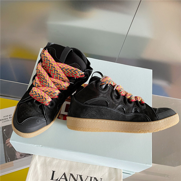 lanv1n leather curb sneakers