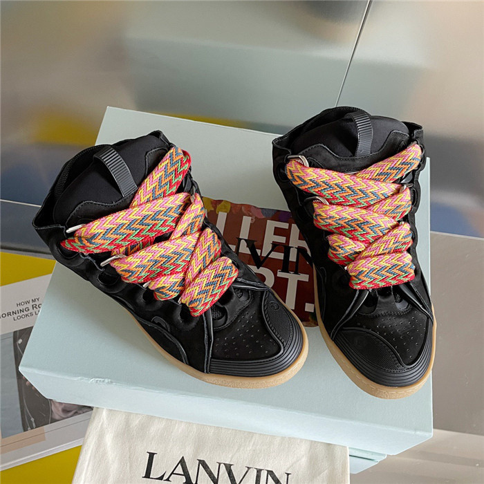 lanv1n leather curb sneakers