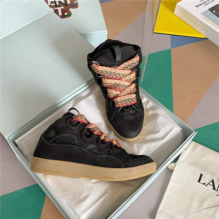 lanv1n leather curb sneakers