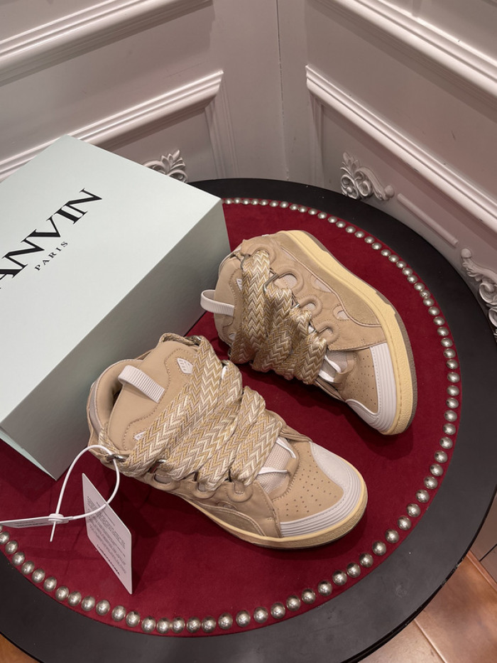 lanv1n leather curb sneakers