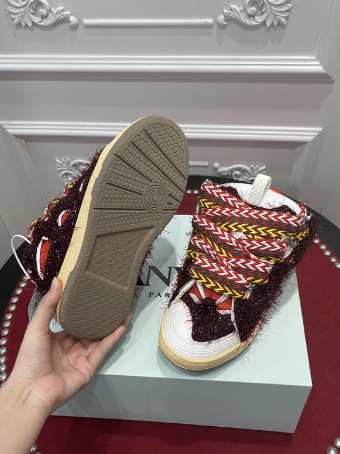 lanv1n leather curb sneakers