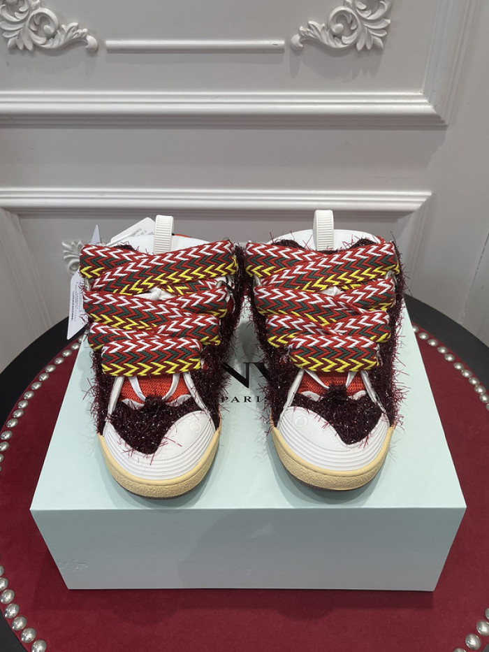 lanv1n leather curb sneakers