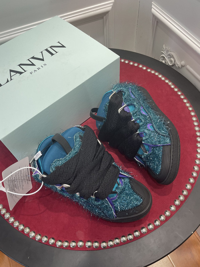 lanv1n leather curb sneakers