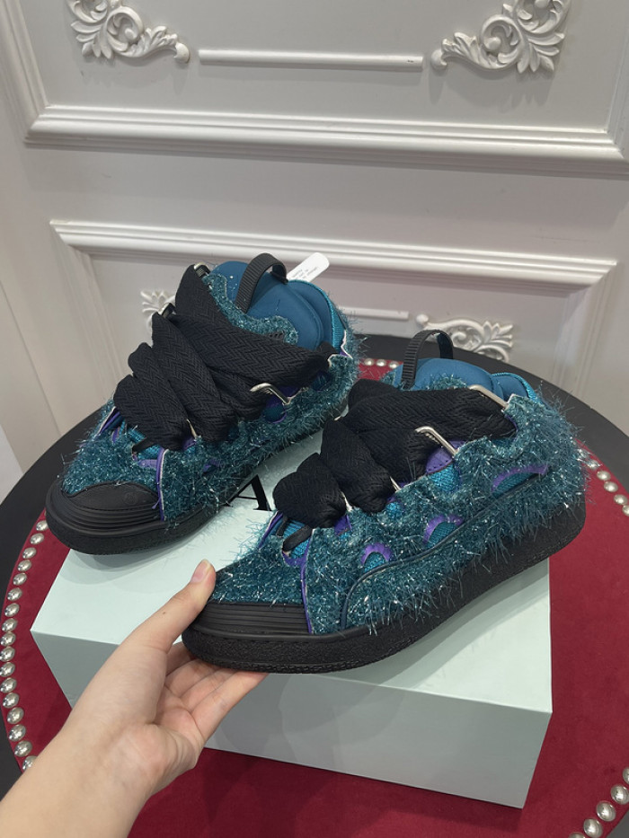 lanv1n leather curb sneakers