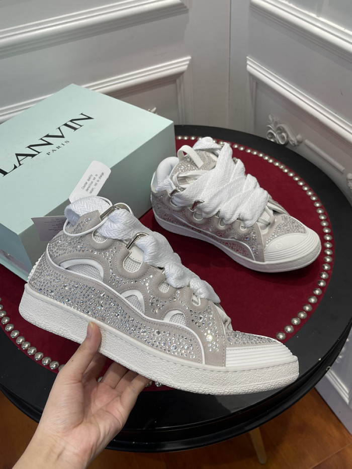 lanv1n leather curb sneakers