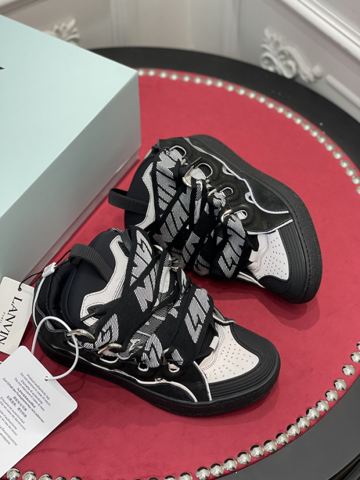 lanv1n leather curb sneakers