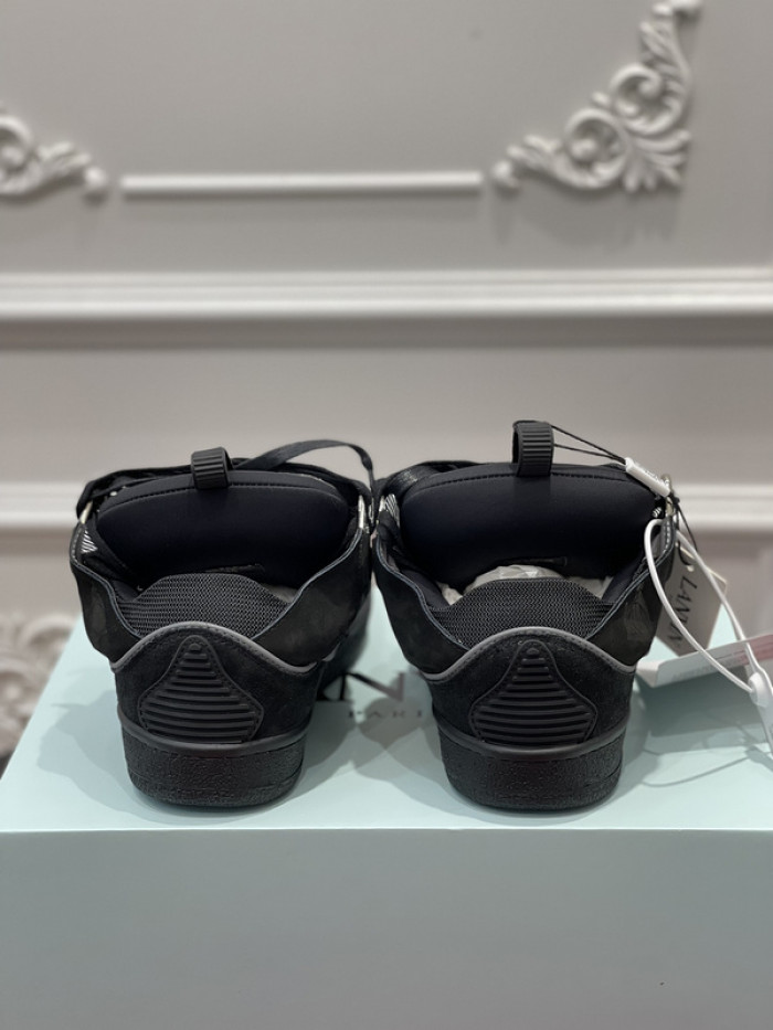 lanv1n leather curb sneakers