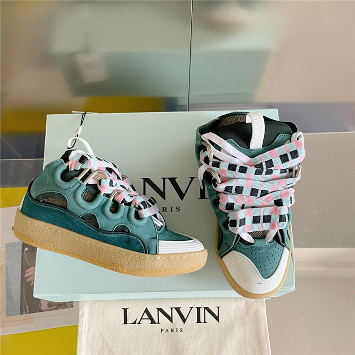 lanv1n leather curb sneakers