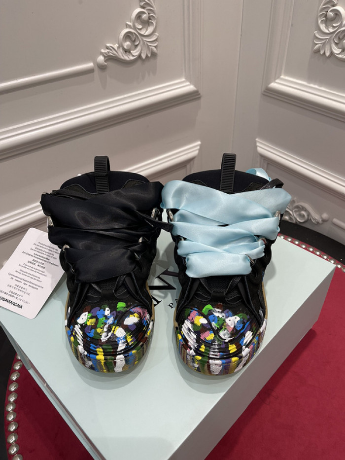 lanv1n leather curb sneakers